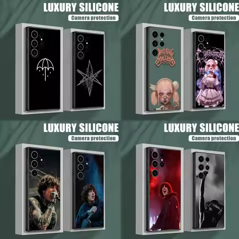 Bring Me The H-Horizon B-BMTH Phone Case For Samsung S25,S24,S23,S22,S21,S20,S10,Ultra,Plus,Lite,FE,Soft Silicone Black Cover