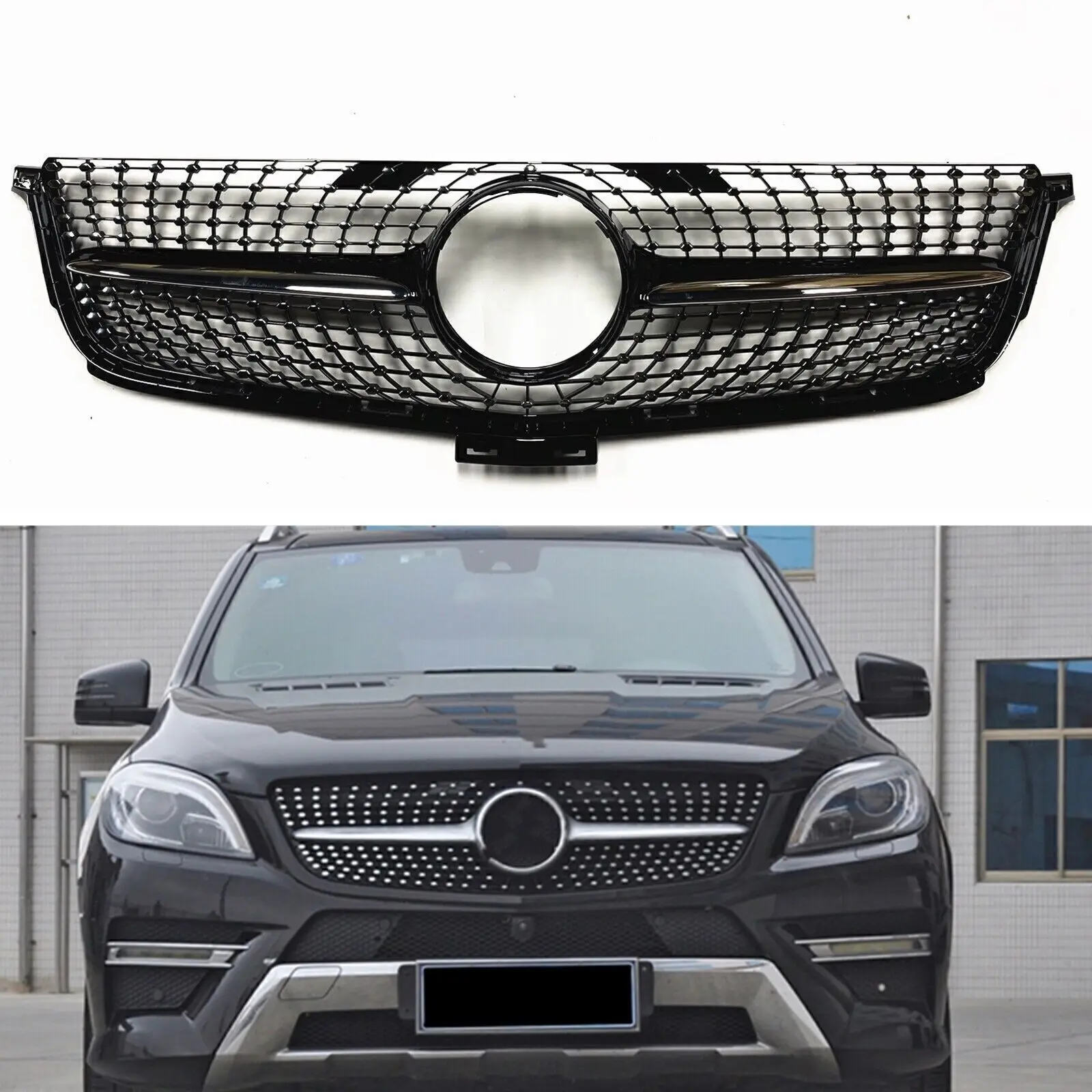 For ML350 ML550 ML63 W166 GRILLE FRONT GRILL 2012-2015