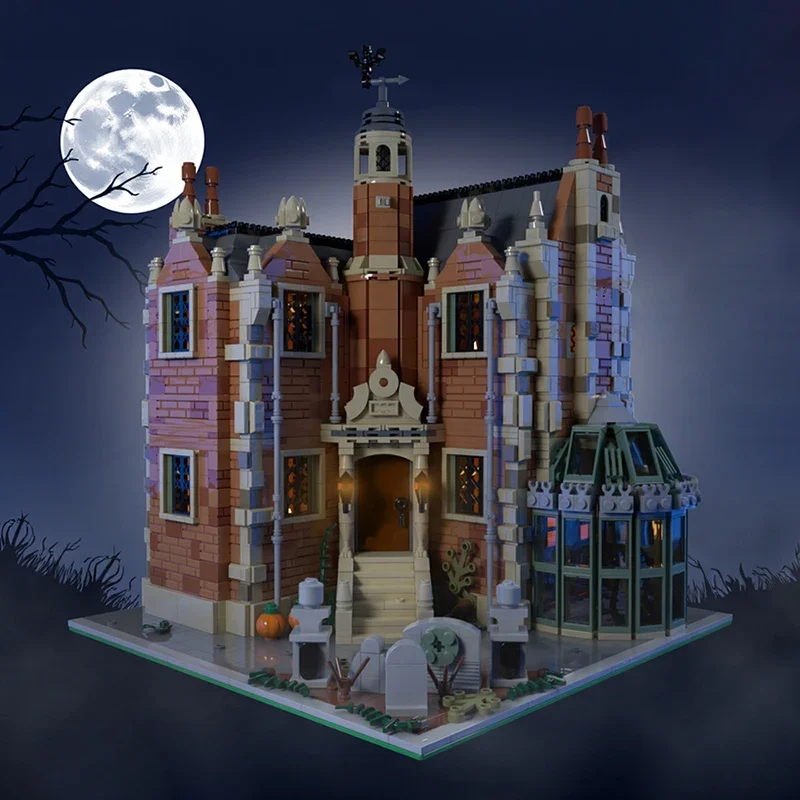 BuildMoc Haunted Manor Building Blocks Set Modular Horrible Haunted House Building Toy Boys and Girls Gifts(2101 PCS)