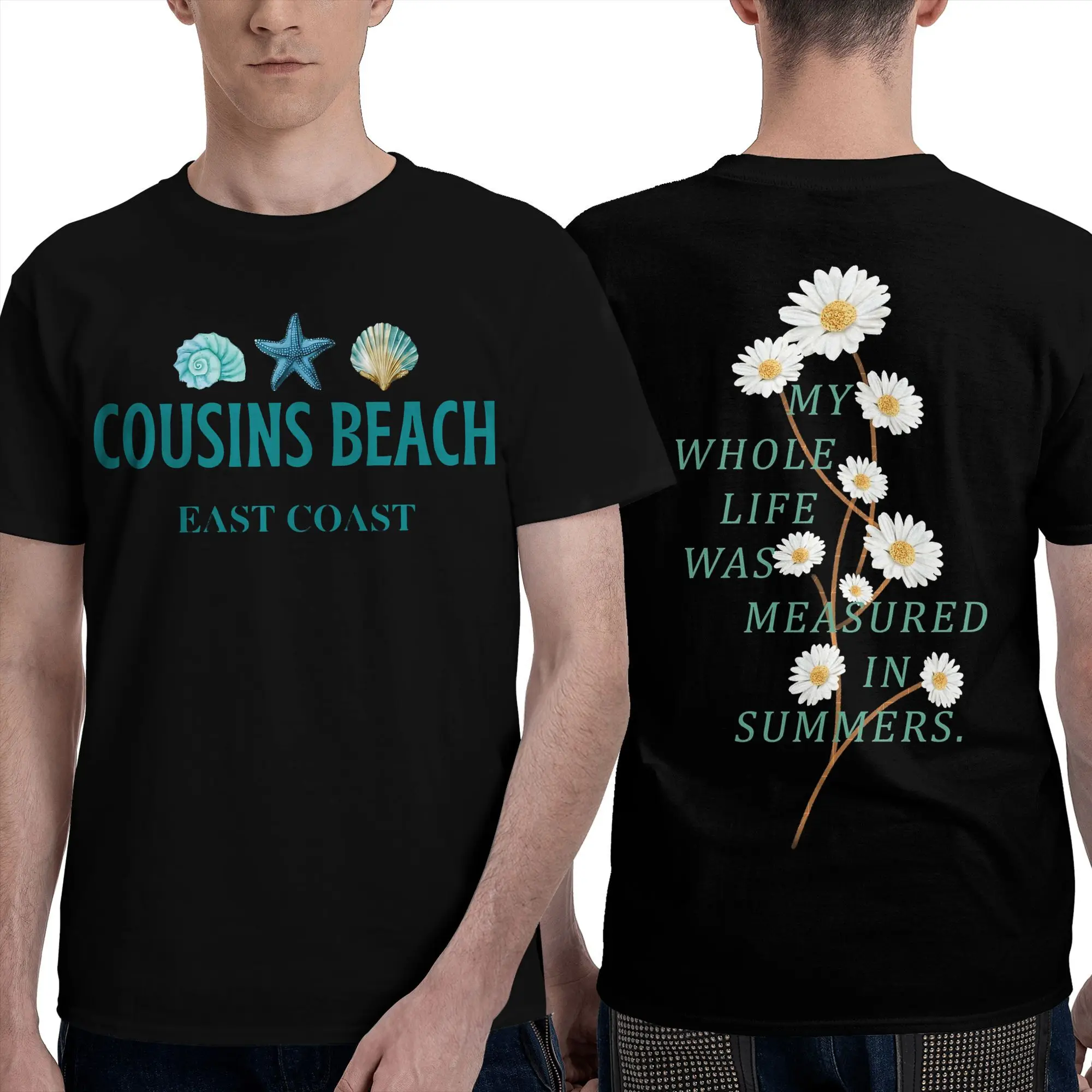 The Summer I Turned Pretty Daisy T Shirts for Men Women Pure Cotton Humorous T-Shirts O Neck  Tee Shirt Short Sleeve Clothing