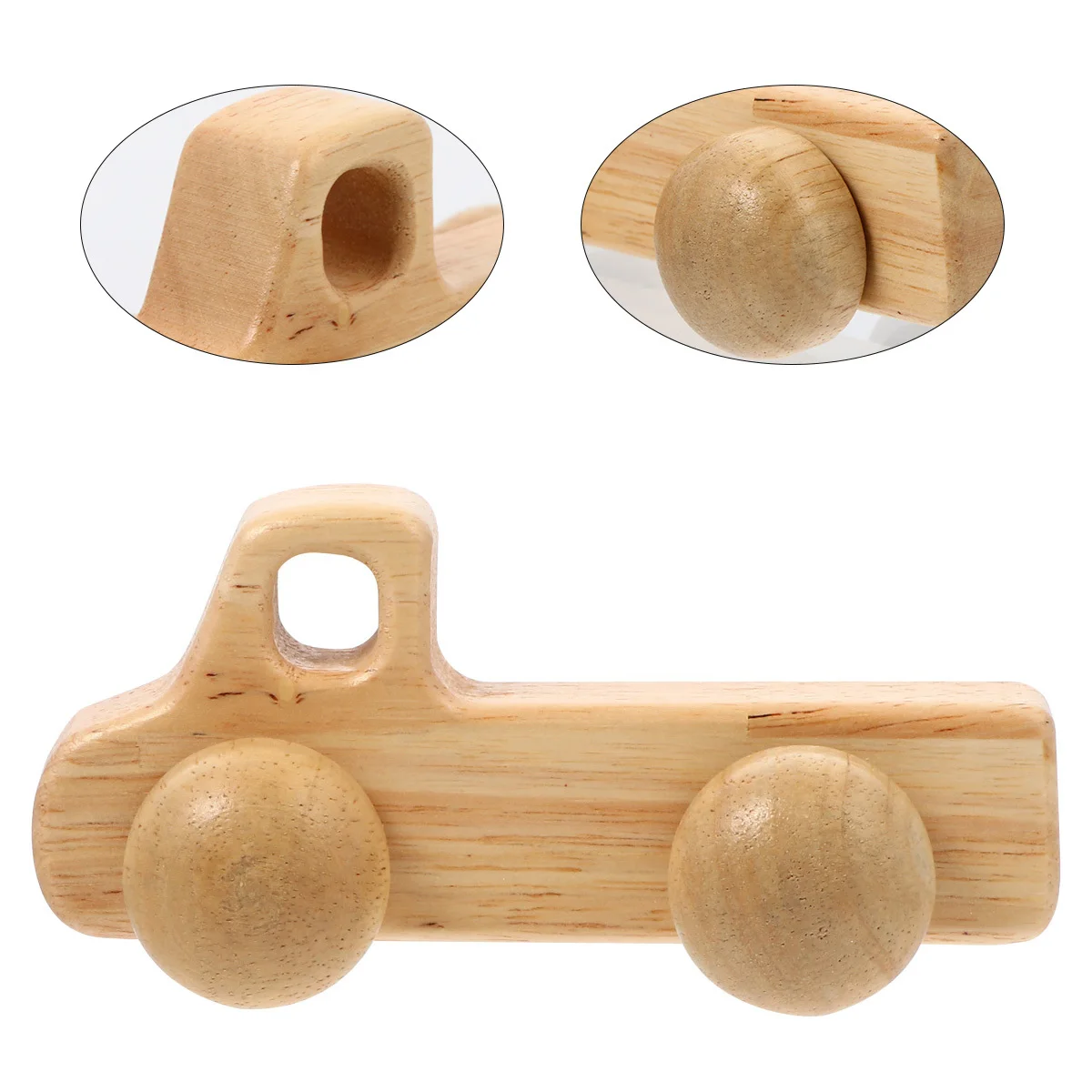 Dentizione per bambini Auto in legno per neonati Bambini piccoli Presa sensoriale Masticazione Sviluppo Abilità motoria Apprendimento Regalo per il tempo di gioco