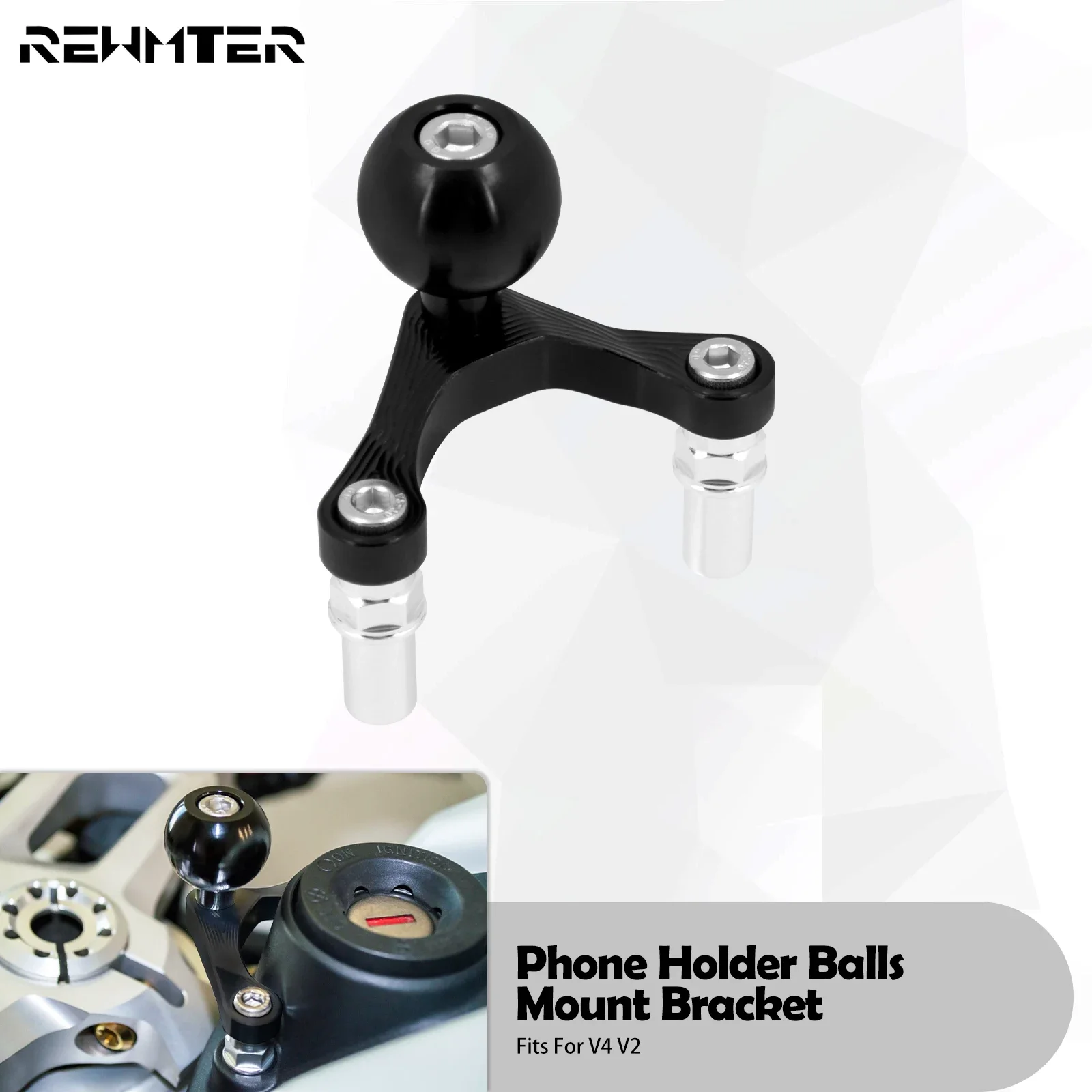 

Motorcycle Mobile Phone Bracket Ball Holder Mount Bracket For V4 V2 Motorbike Cellphone Navigation Holder Bullet Mount Adapter