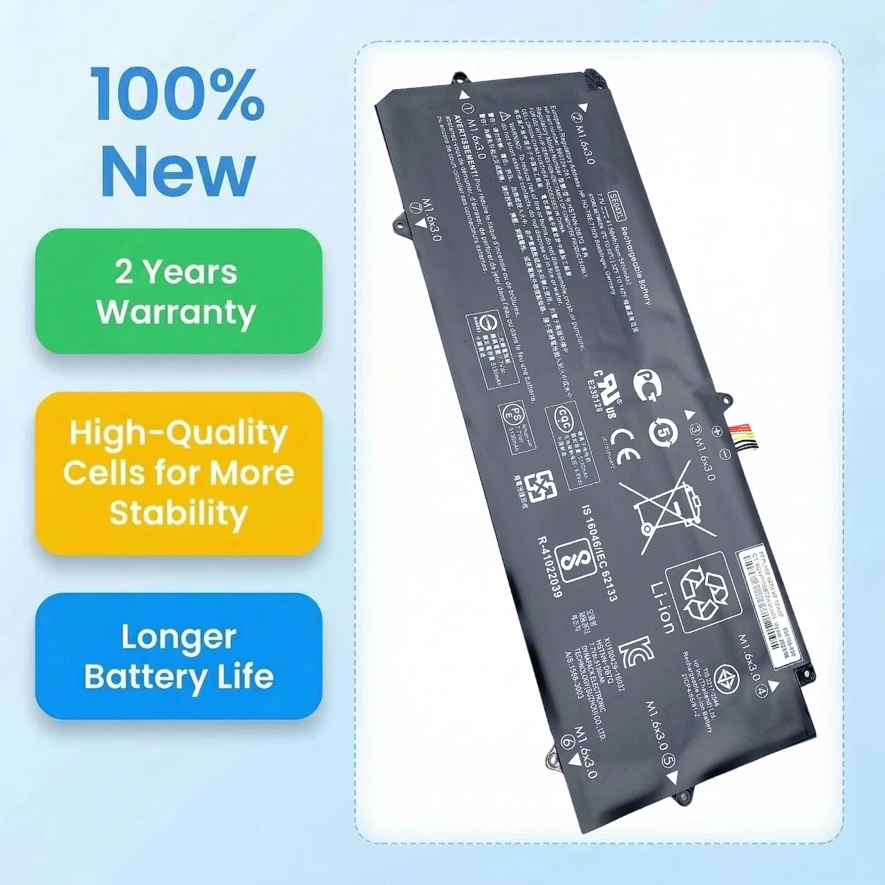 New SE04XL SEO4XL 7.7V 41.58Wh Laptop Battery For HP Pro X2 612 G2 HSTNN-DB7Q HSTNN-ID6C 860724-281 2B1 860724-2C1 860708-855
