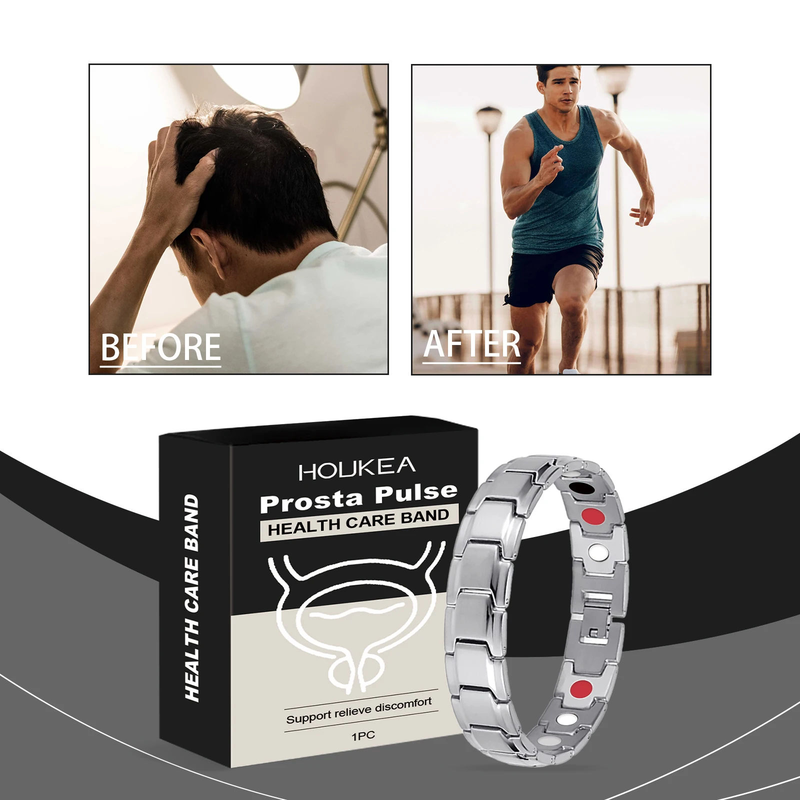 Unisex Sports Bracelet, Premium Zinc Alloy Construction, Durable Stylish Wrist Acces Exquisite High-End Men's Fashion Accessorie