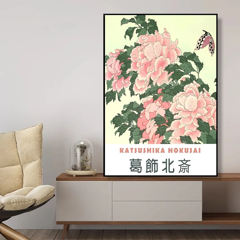 Hokusai Ohara Koson ArtClassic Vintage Posters Decoracion Painting Wall Art White Kraft Paper Kawaii Room Decor