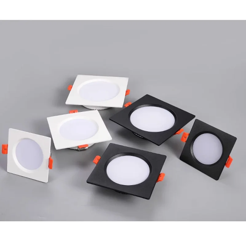 Dimmable AC110V 220V LED Downlight Spotlight Ceiling Light Grid Light 3W5W7W9W12W15W18W Recessed Downlight LED Panel Light