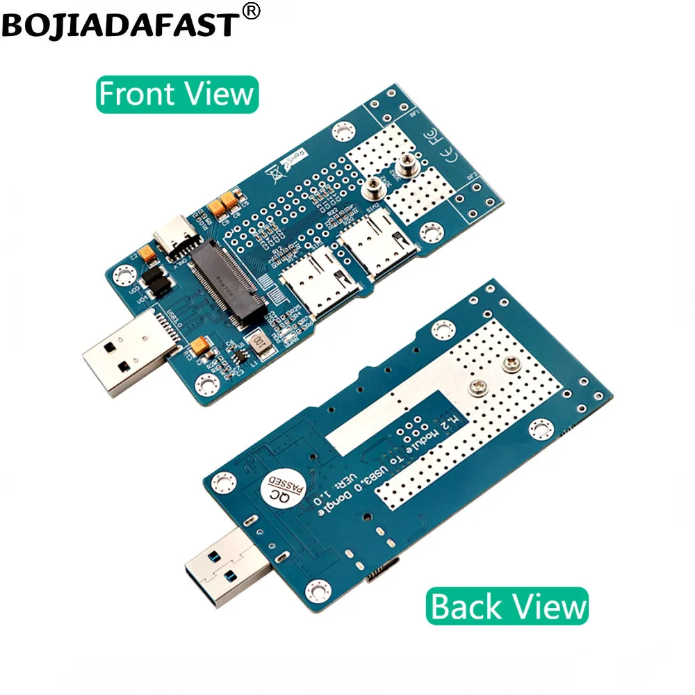 USB 3.0 커넥터, NGFF M.2 B 키 슬롯, 무선 어댑터 카드, 2 나노 SIM 거치대, 5G 4G LTE WWAN GSM 모듈 모뎀