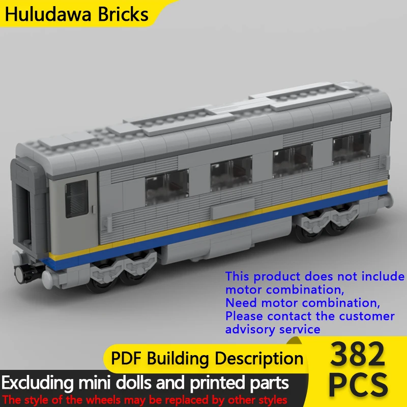 

Модель городской автомобиль MOC, строительные кирпичи, пассажирский поезд, спальный автомобиль, модульная технология, детские праздничные подарки, сборные игрушки, костюм