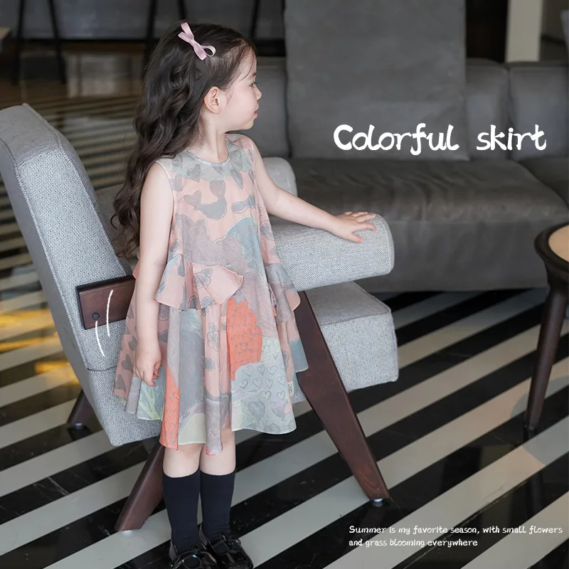 

Pretty children baby toddler summer dress new style cute thin lovely kids girls