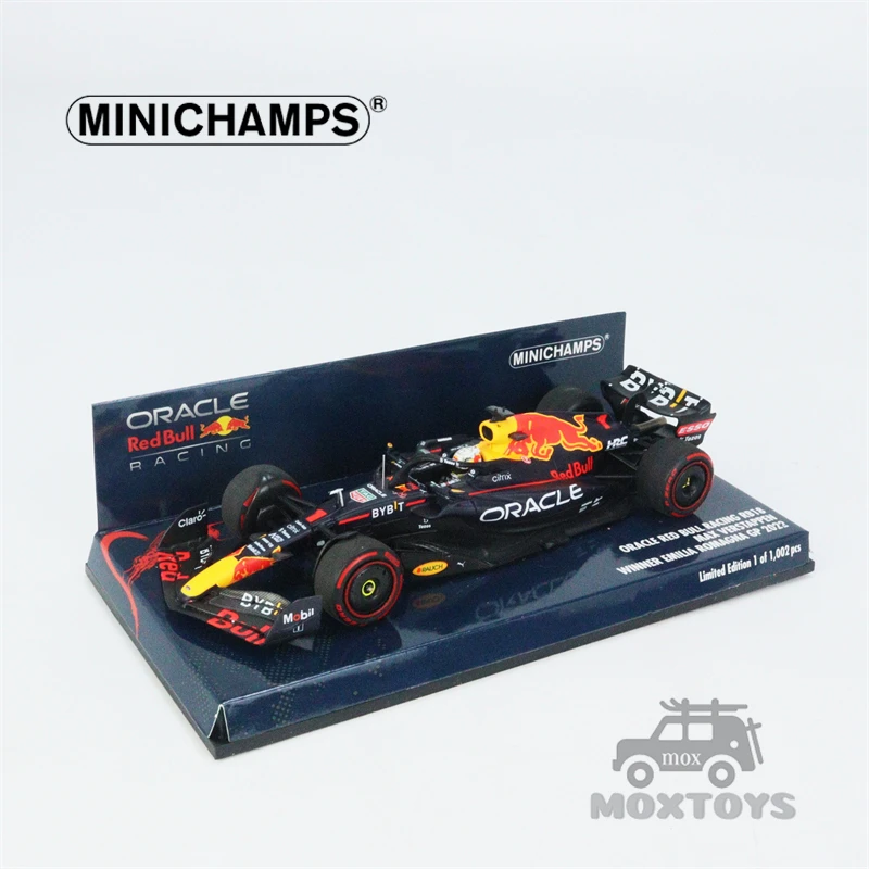 MINICHAMPS 1:43 F1 2022  ORACLE RB RACING RB18 Resin #1 Max  WINNER ROMAGNA Resin Model Car