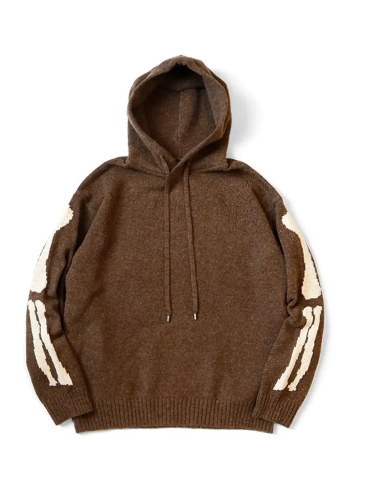 

Kapital 24Aw Japanese Sle Casual Double Color Bone Embroidery Woolen Hooded Knitted Sweater Loose Fit Youth Faion Winter ...