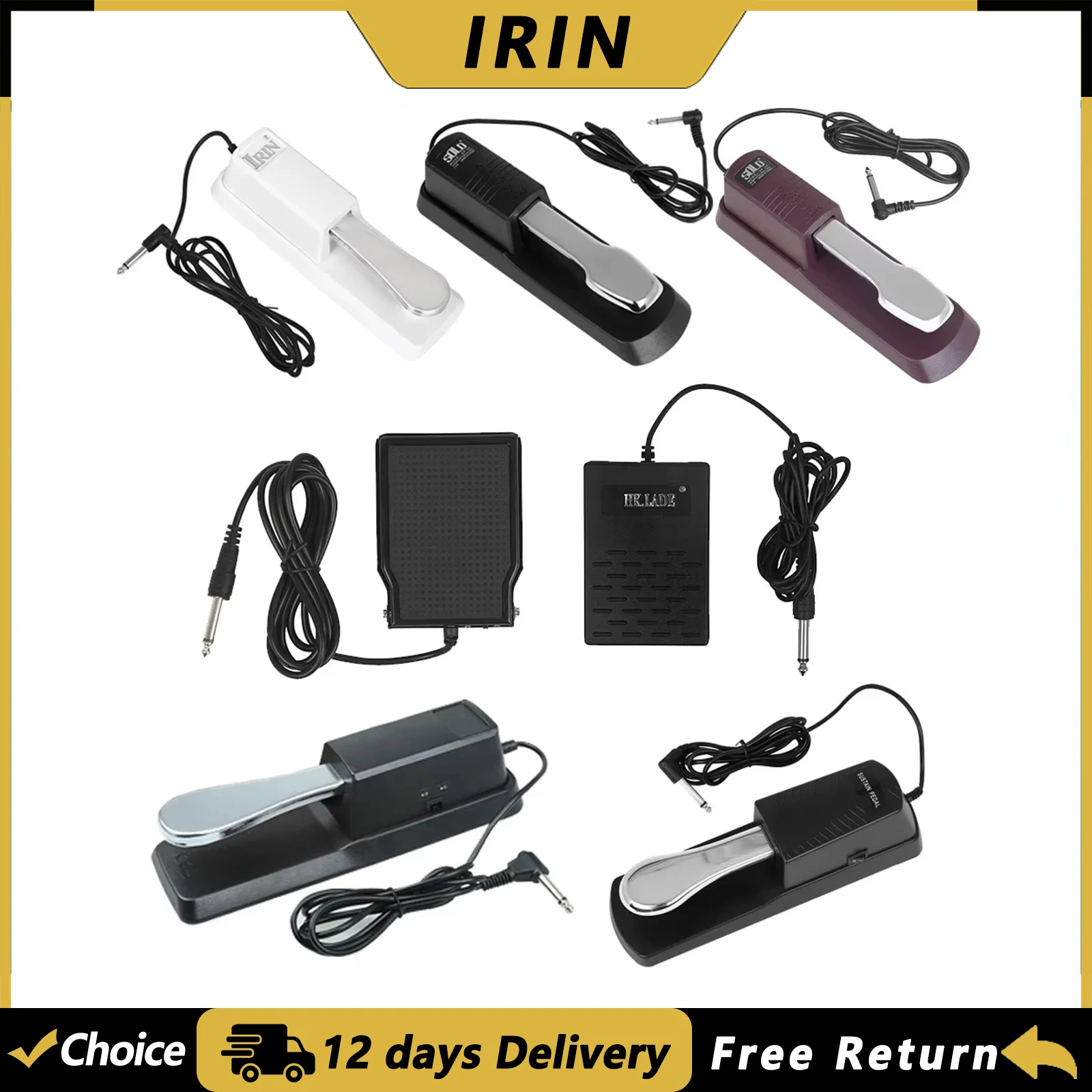Klavier Sustain Dämpfer Pedal Elektronisches Klavier MIDI Sustain Pedal Klavier Pedal Tastatur Instrument Teile & Zubehör