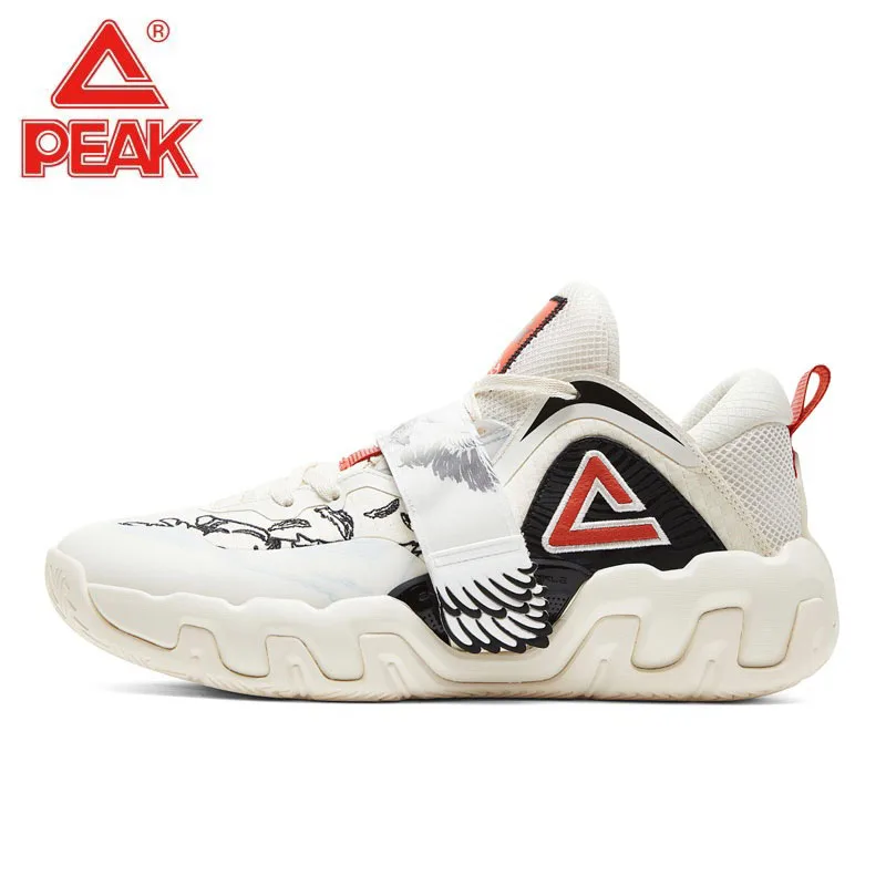 Peak Yanwu 1.0 Tiger Crane Double Basketball Shoes Men's Wear-resistant Actual Sneakers, Magic Bullet Shock Absorption Sneakers