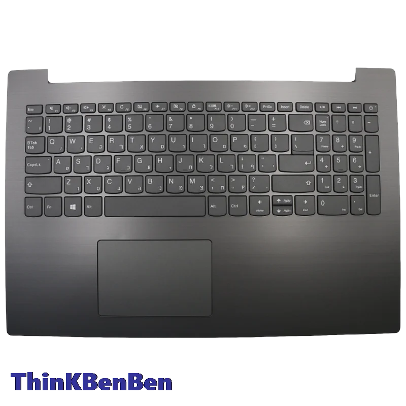 HB Hebrew (IL Israel) Keyboard Iron Gray Upper Case Palmrest Shell Cover For Lenovo ideapad 330 15 IGM AST IKB 5CB0R16545