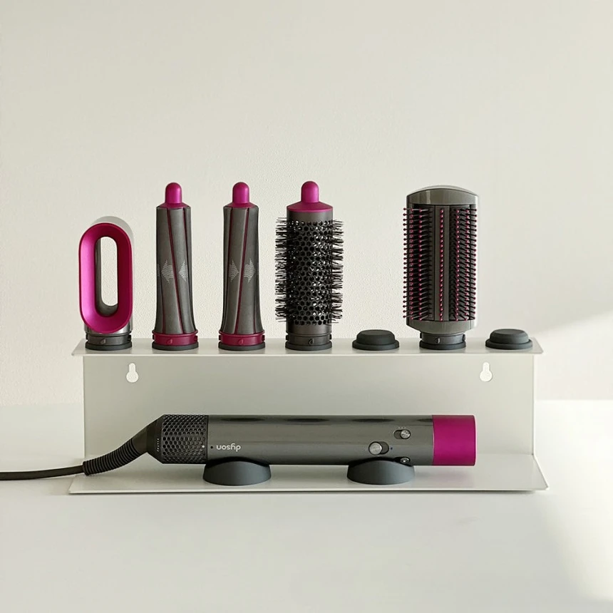 Dyson Airwrap metal stand, multifunctional curling iron, hair dryer stand, fine workmanship, bathroom shelf