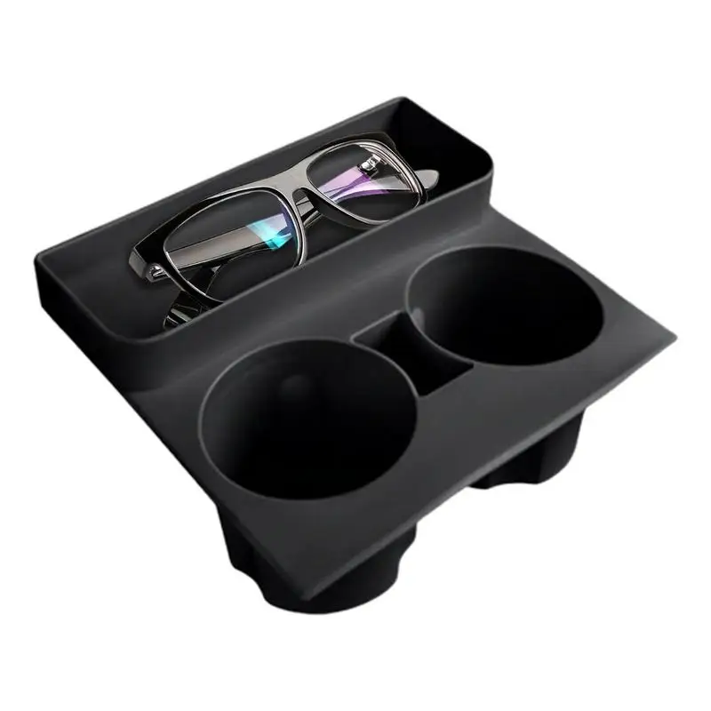 Car Cup Holder For Tesla Model 3 /Y Silicone Center Armrest Drinking Bottle Coasters Non Slip Cup Holder For Tesla Interior