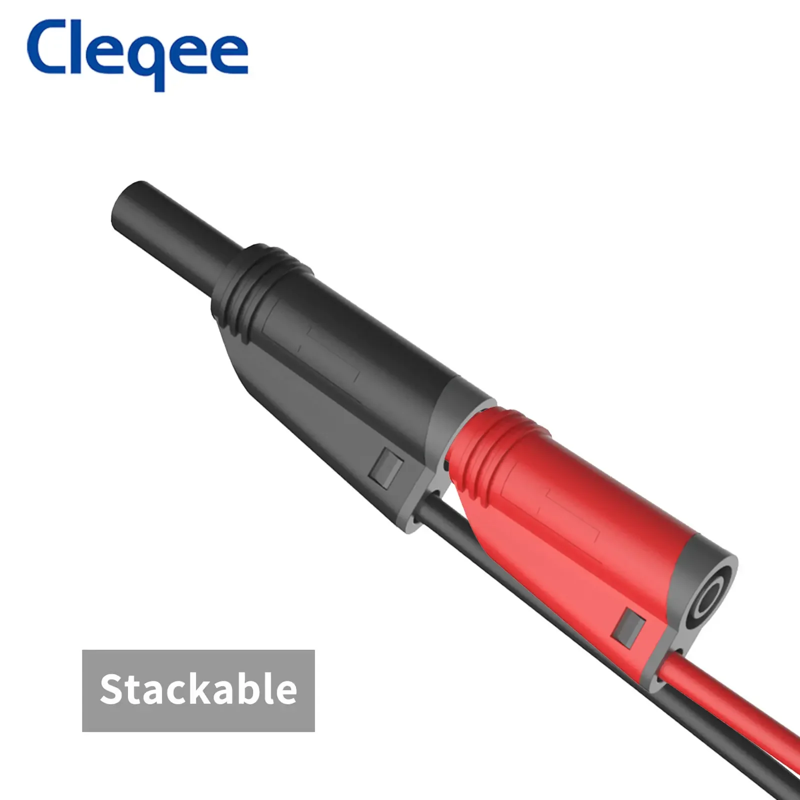 Imagem -05 - Cleqee P1010 Bnc para Duplo mm Empilhável Banana Plug Teste Chumbo Sonda Segura Cabo Osciloscópio 120cm 500v 5a