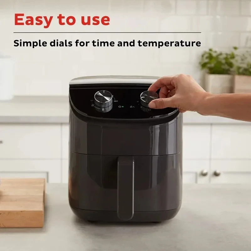 Air Fryer Crisp and Reheat Easily Adjust Time and Temperature To Cook Food Quickly
