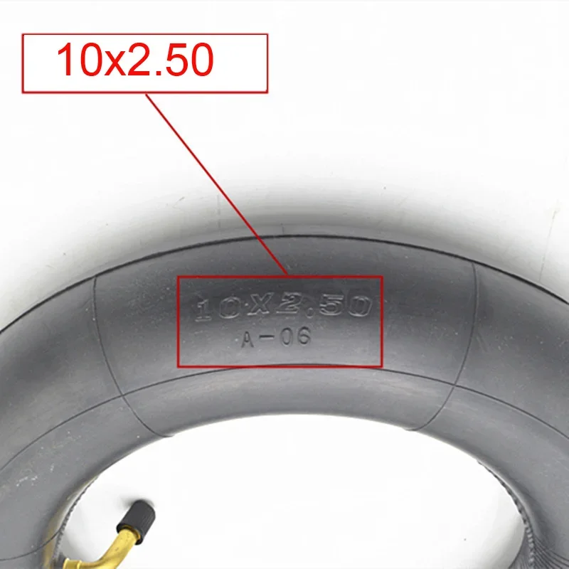 10X2.50 Inner Tube 10x2.5 Tube Innertube with bent valve 45 90 Degree for Baby Stroller Pram Scooter 80/65-6 10 inch