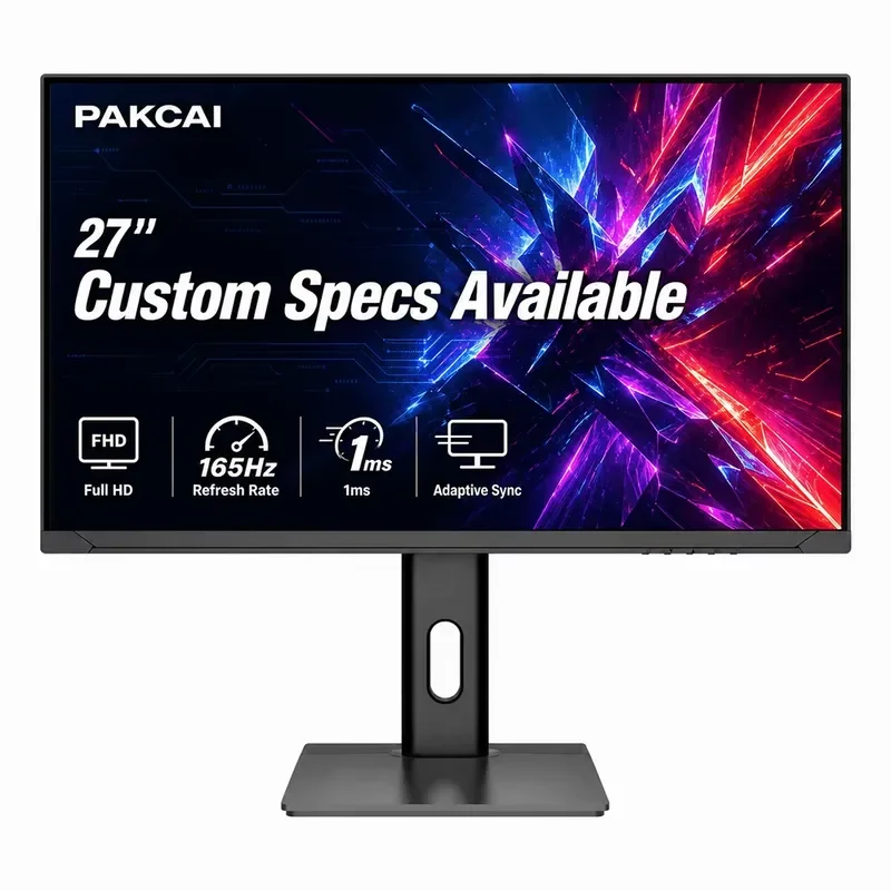 【CHIMU HOME】27 Inch 165Hz 1ms FHD IPS Gaming Screen, 99% sRGB Frameless Display
