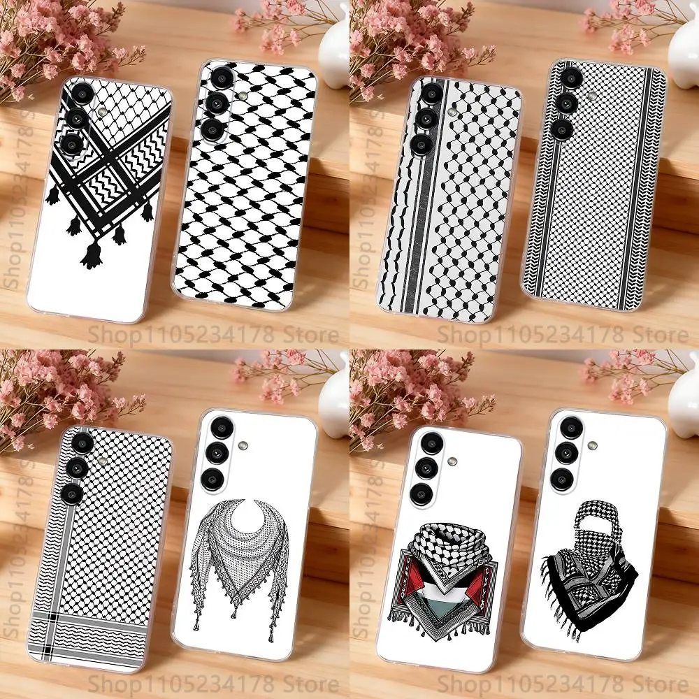 

Hattah Keffiyeh Pattern K-Kufiya Phone Case For Samsung S30,S25,S24,S23,S21,S22,S20,S10,5G,FE,lite,PIus,Ultra Transparent Cover