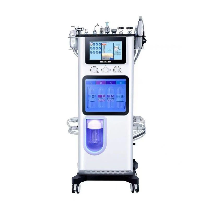 Professional 13 In 1 Hydro Water H2O2 Facials Machine Care Deep Cleaning Face Skin Care Machine Hydra Dermabrasion For Spa Salon