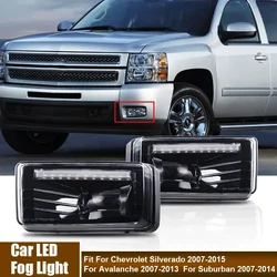 2Pcs/Pair Car LED Fog Lights For Chevy Silverado 2007-2015/ Avalanche 2007-2013/ Suburban 2007-2014 GMC Bumper Driving Fog Lamps