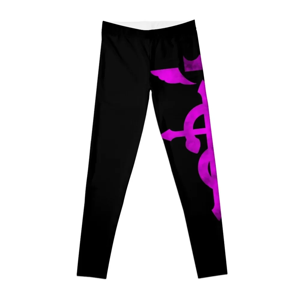 

Fullmetal Alchemist logo Pink Leggings gym's sportswear Women's fitness Womens Leggings