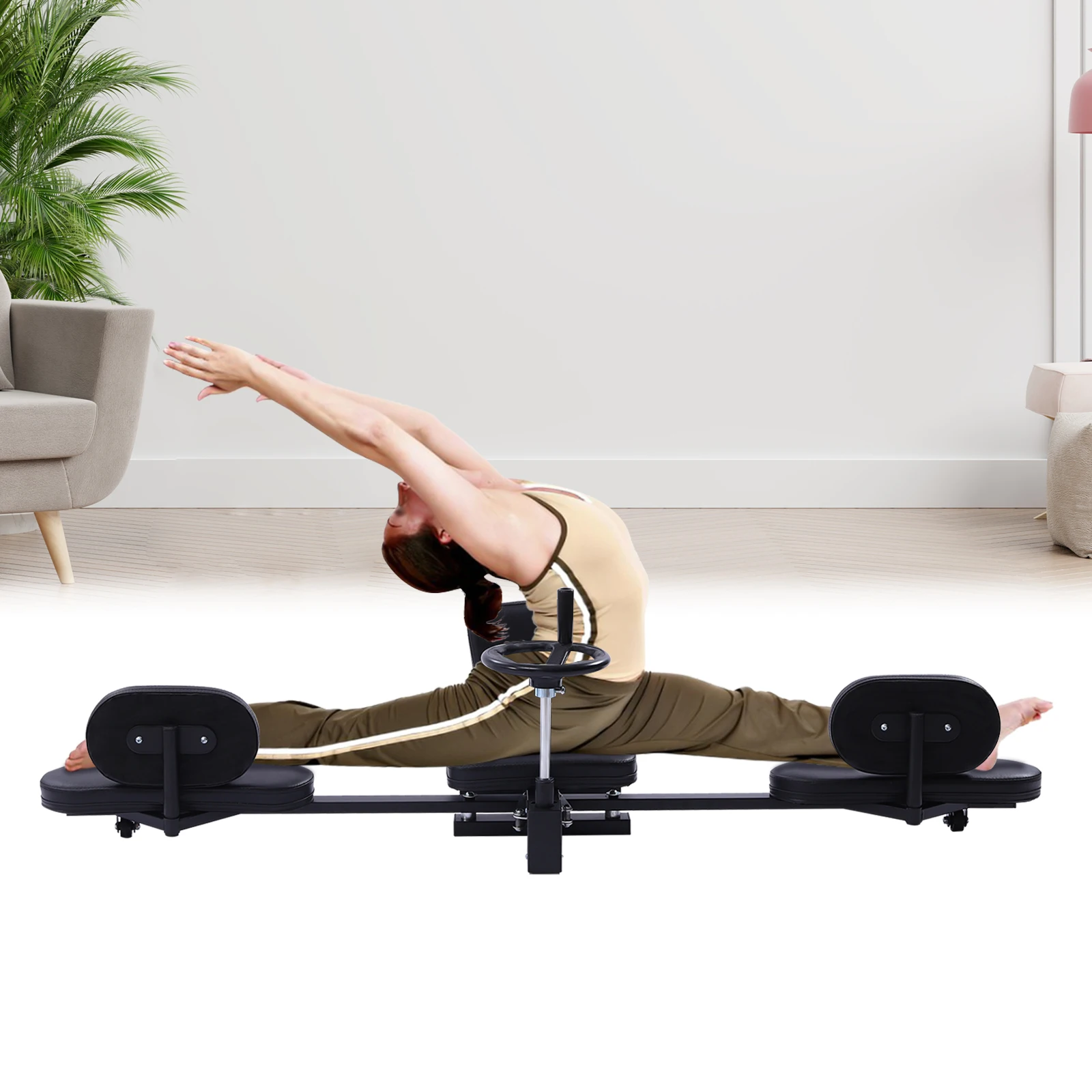 Leg Stretcher Stretching Machine 100kg/220.46lbs Splits Machine Fitness Training Equipment