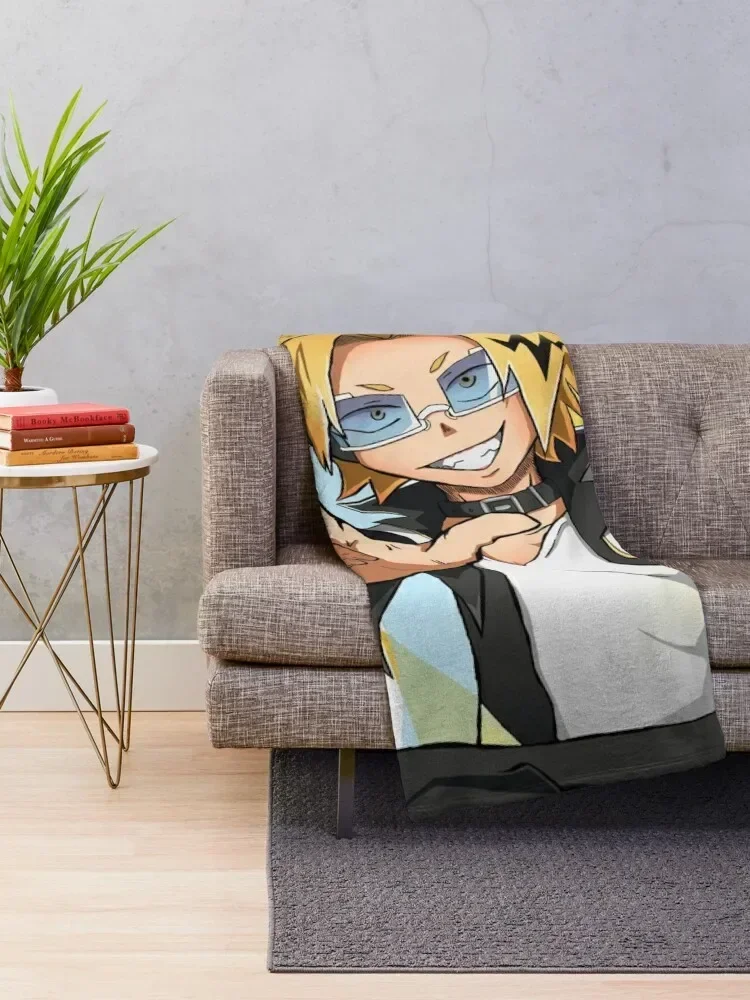 Smile! - Boku No Hero Electrifying Denki Throw Blanket Warm christmas gifts wednesday Blankets