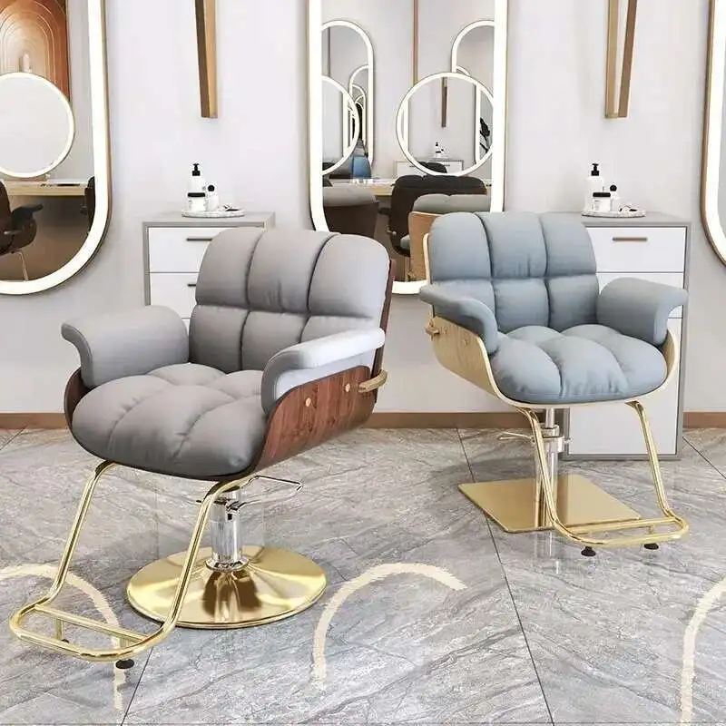 

Leisure Barber Chair Simple Fashion Living Room Arm Special Thickening Barber Chair Cadeiras De Jantar Chinese Style Furniture
