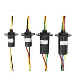 2/3/4/5/6/12 Wires 2/5/10/20/30A Circuits 250Rpm Capsule Slip Ring 600V For Monitor Robotic IP51 Lead Length:300mm