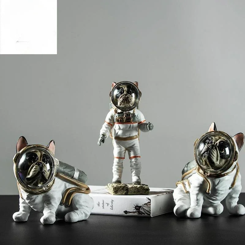 Cheap Simple Home Creative Space Dog Model Nordic Lying Space Living Room Crafts Resin Decoration Home Decor Gift Hot S