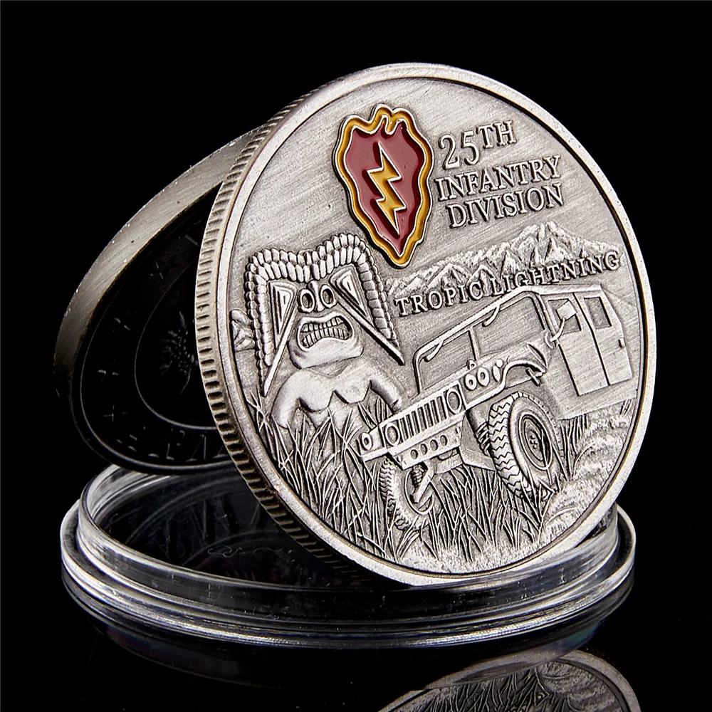 

USA Military Tropic Lightning 25nd Infantry Division Challenge Souvenir Coin United States Army Collectible Gifts