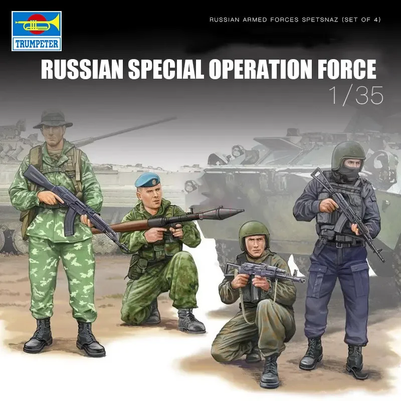 Trumpeter Assembled Soldier Model Kit 00437 Russian Special Operations Forces 1/35