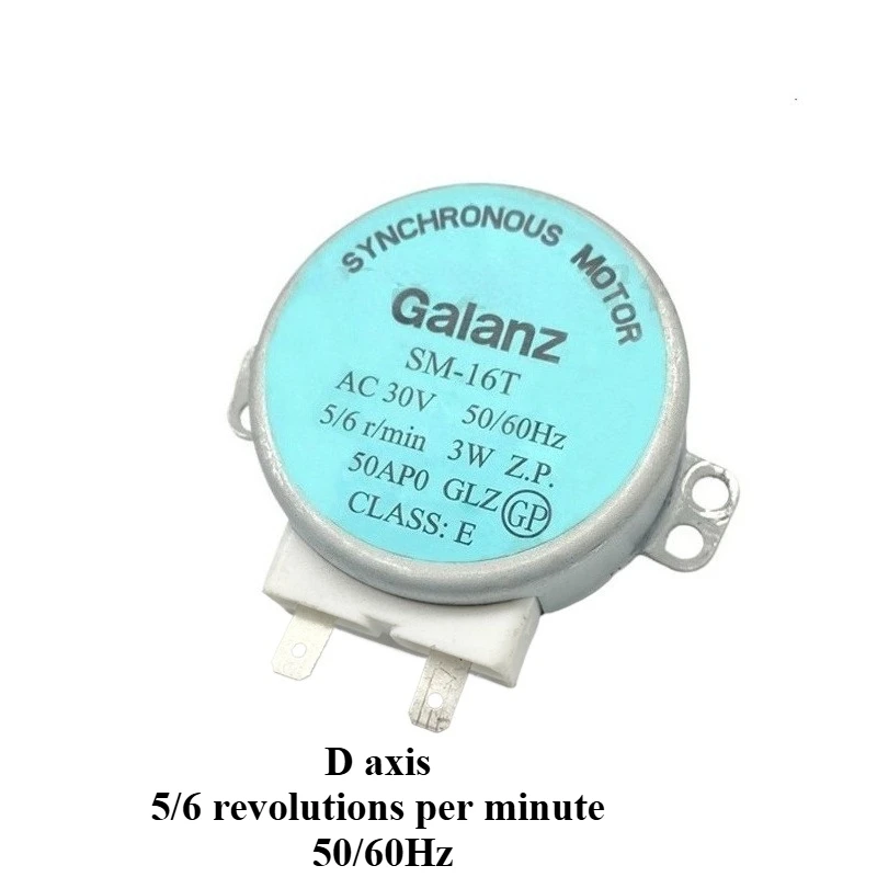 Applicable to Turntable Synchronous Motor for Grants Microwave Oven Tray Motor D-hole SM-16T AC 30V 50/60HZ Accessories