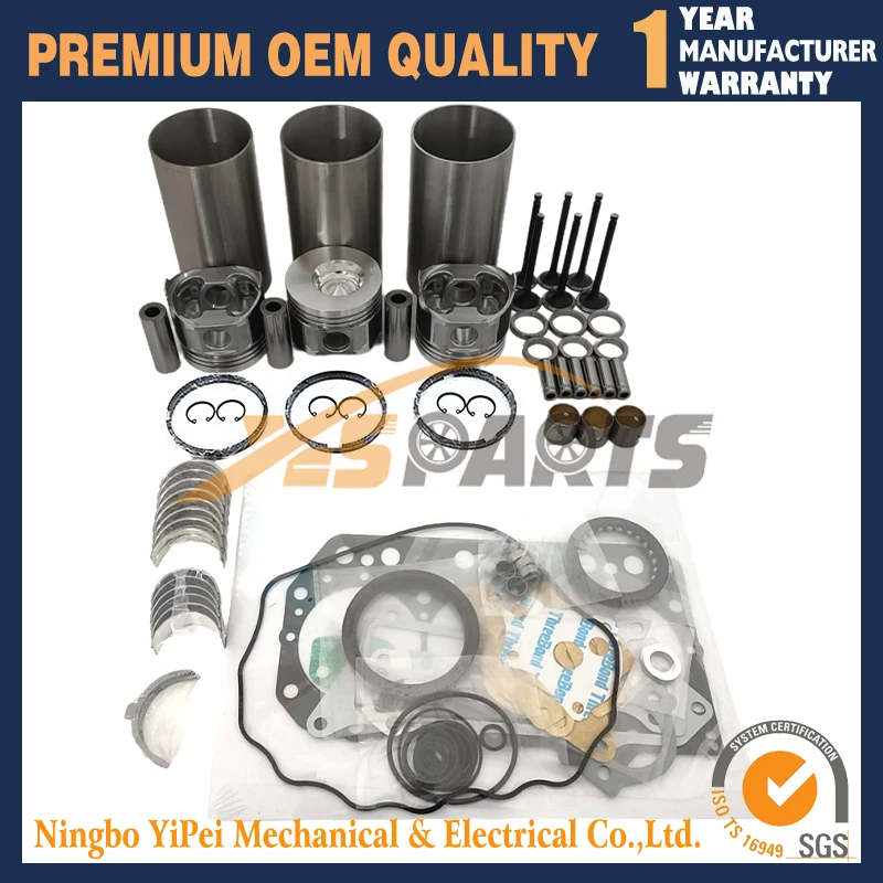 3D82 3TNE82 Overhaul Rebuild Kit Fits for Komatsu 3D82 3TNE82 Engine PC10 PC15 PC20 PC28 PC25 John Deere 790 Kobelco SK35SR-1
