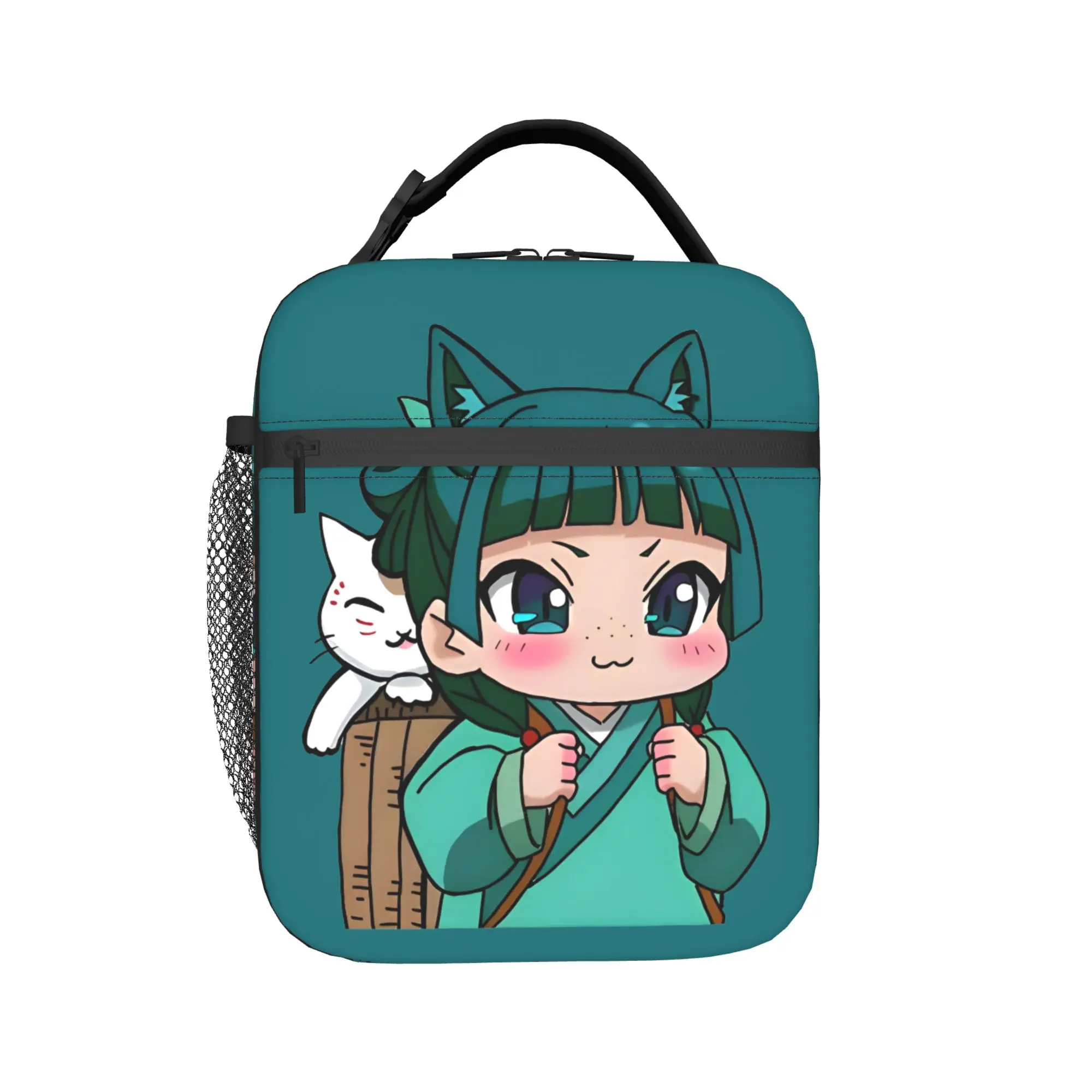Maomao Chibi Isolierte Lunchtasche, Thermotasche, wiederverwendbar, Lunchbehälter, The Apothecary Diaries, tragbare Lunchbox, Lebensmitteltasche – Detail 1