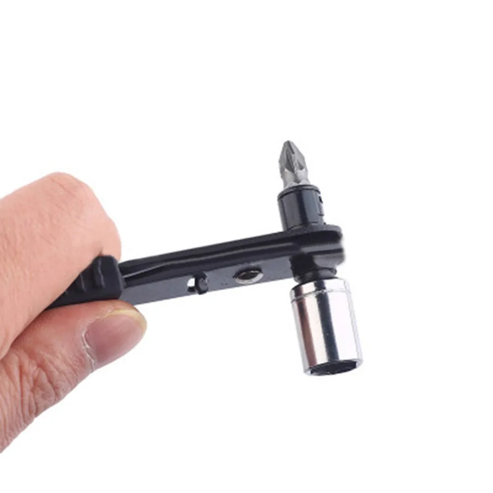 

1 4 Inch Mini Ratchet Wrench Screwdriver 1 4 Hand Tool Mini Reversible Ratchet Wrench Screwdriver Bit Tool.Black