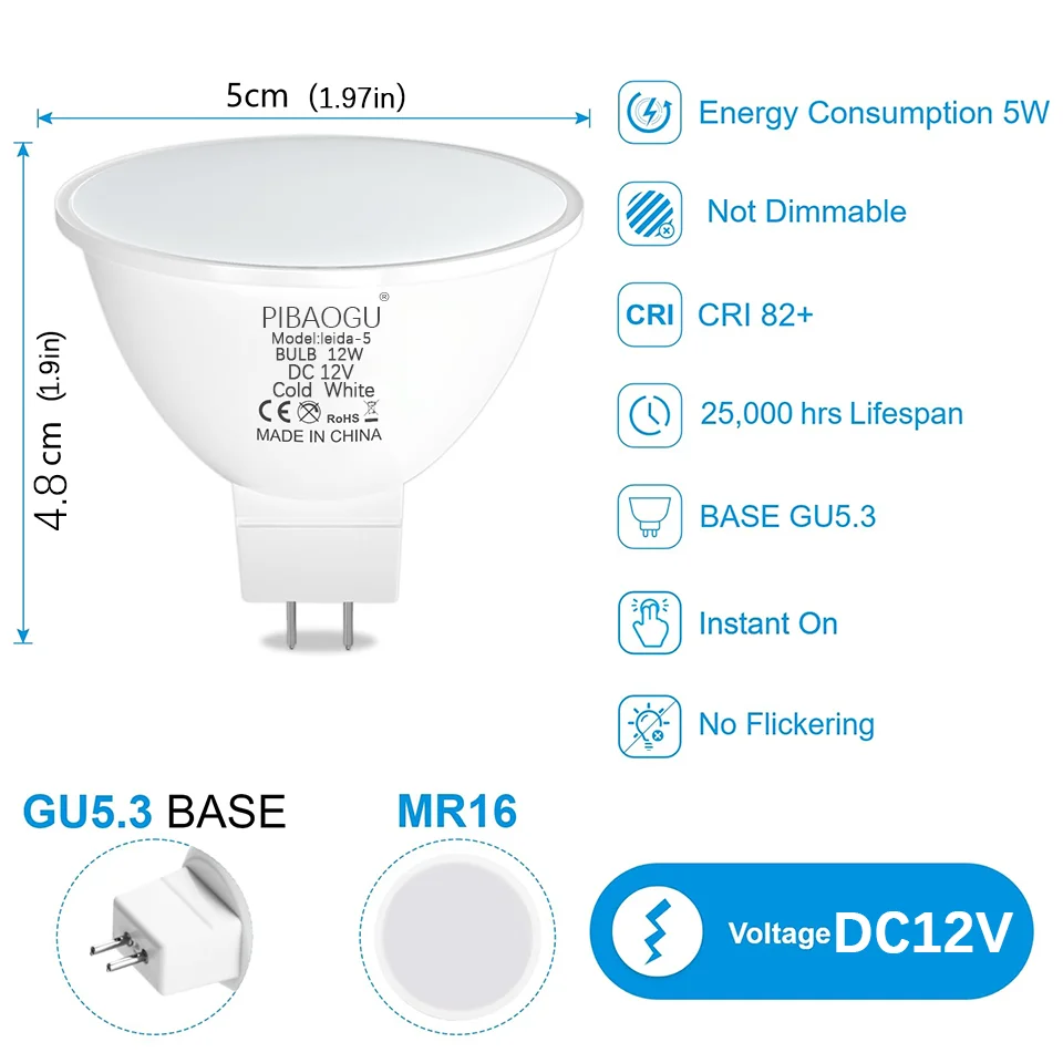 GU3.5 MR16 LED مصابيح كهربائية الأضواء لمبة 12 واط 9 واط 6 واط 3 واط Led أضواء DC12V Bombillas Led MR16 GU5.3 غرفة ديكور المنزل بقعة ضوء