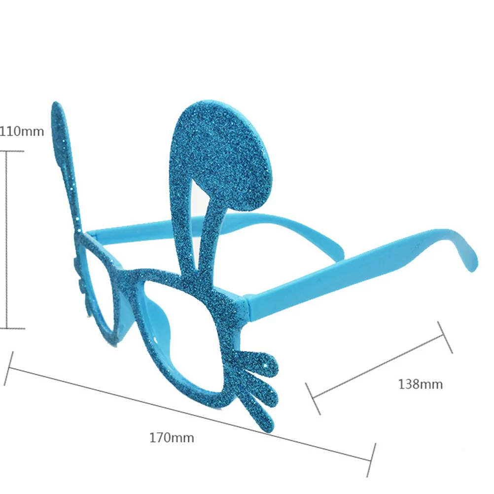 

2Pcs Creative Rabbit Glasses Funny Cartoon Eyeglasses Party Accessories Costume Decoration Comfortable Lightweight