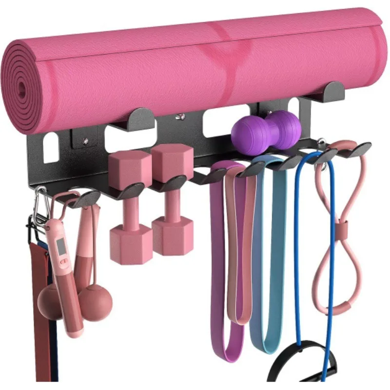 Fitness Equipment Storage Rack Resistance Band Multi-Purpose Gym Wall Storage Rack Multi-Functional Shelfpromote sales