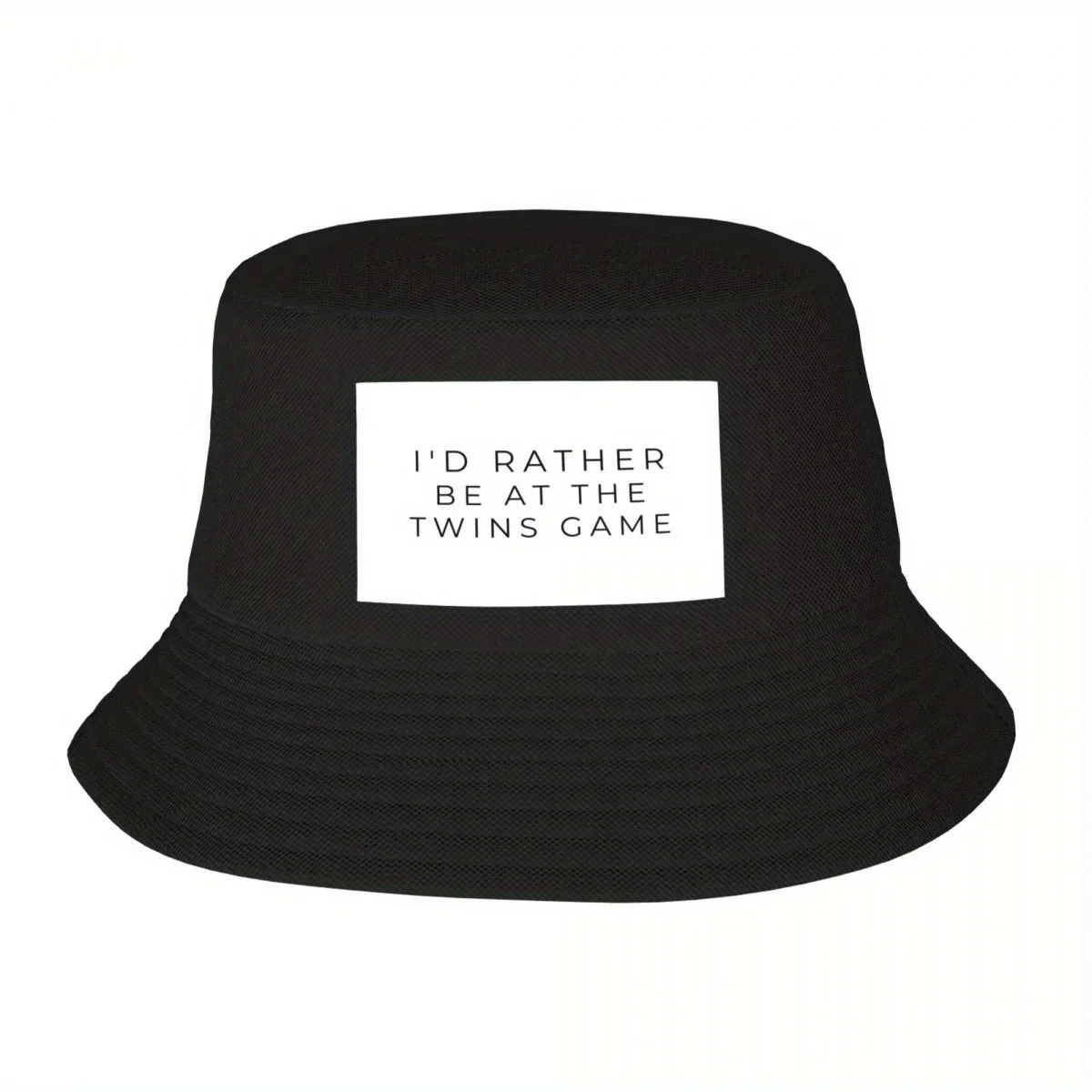 New I'd Rather Be At The Twins Game Bucket Hat Luxury Cap Hat Black Tea Hats Baseball Cap For Men Women's