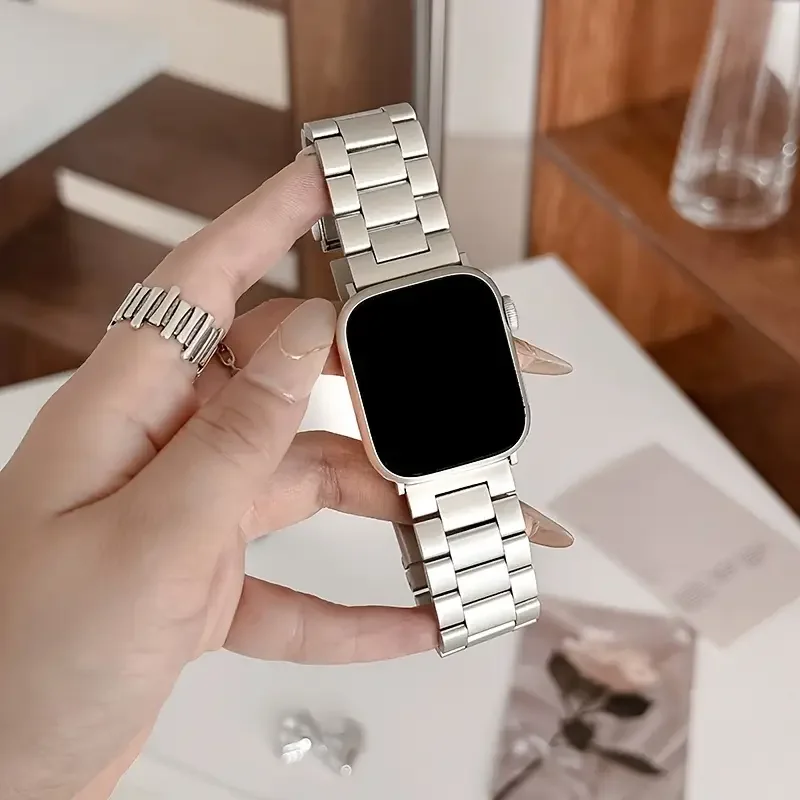 สายสแตนเลสสําหรับ Apple Watch band 45 มม.44 มม.2 49 มม.42 มม.-40 มม.-41 มม.-46 มม.โลหะ watchband series 10 9 8 7 6 5 4 3 se