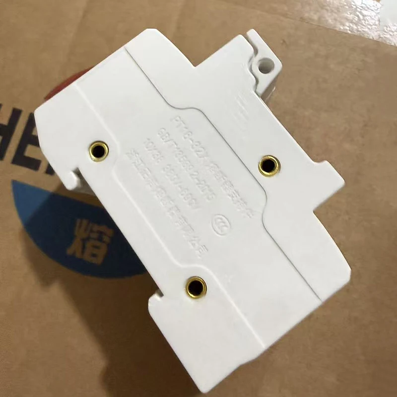 Rail type 3P RT18-32 Fuse Holder Fuse Base 2 Pole Plastic Ceramic 10x38mm 500V with Indicator Light