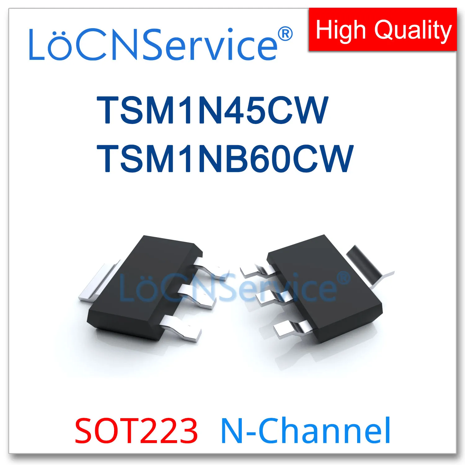 LoCNService 50 Uds 500 Uds N-CANNEL TSM1N45CW TSM1NB60CW SOT223 alta calidad