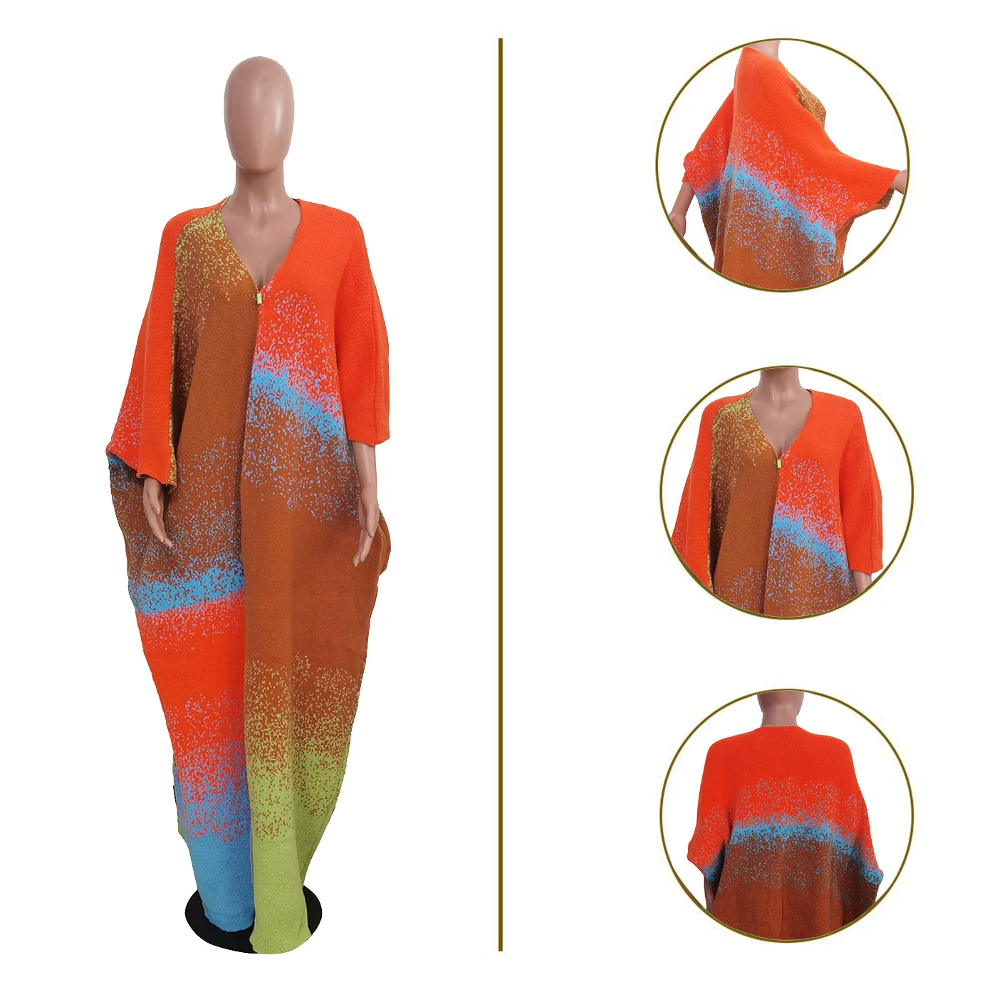 TS1320 New Women's Casual Loose Knitted Long Coat Winter Fashion Outerwear Comfortable Fit Open Front Traditional Style