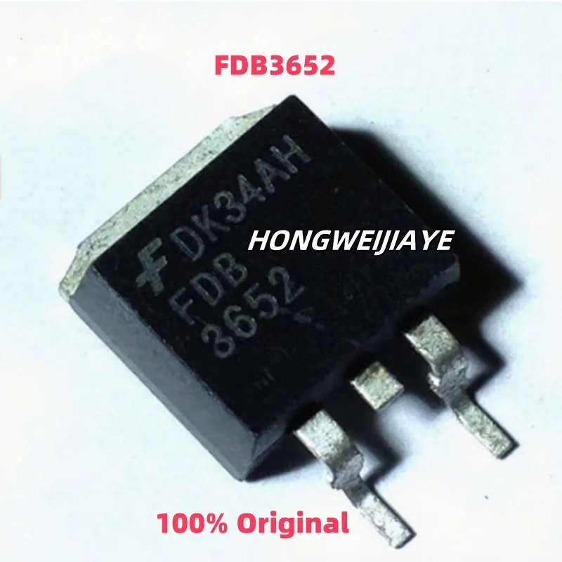 

5PCS 100% New FDB3652 FDB52N20TM FDB52N20 FDB2572 TO-263 Brand New Original Chips ic