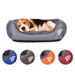 Dog Sofa Bed Big Cushion Medium Baskets Puppy Accessories Large Dogs Pets Fluffy Pet Products Supplies Small Kennel Accessory