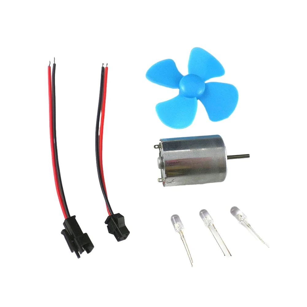 Wind Turbine Generator Kit Wire Small Fan Blade Dc Motors Tiny Science DC Toy 200 To 3000 Rpm 0-20V Power Energy Generator